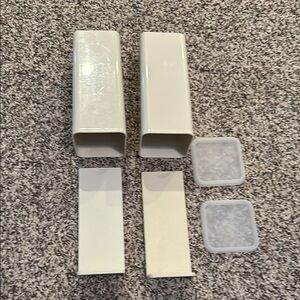 Tupperware butter/cracker storage containers